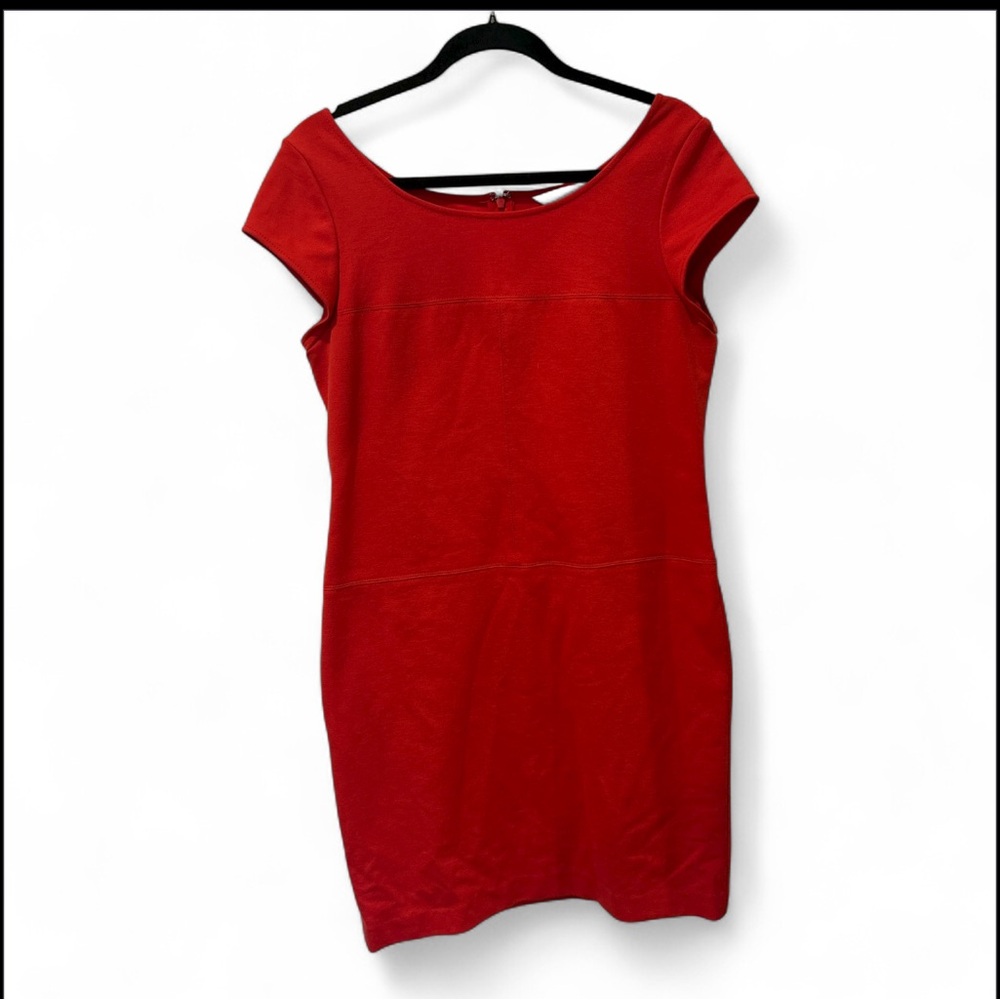 Banana Republic Vibrant Reddish Orange Dress
